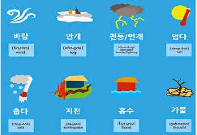Học từ vựng tiếng Hàn qua hình ảnh